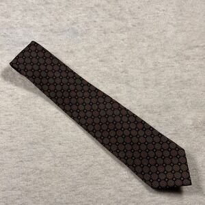 Windsor Silk Geometric Pattern Neck Tie Mens Italy Made USA